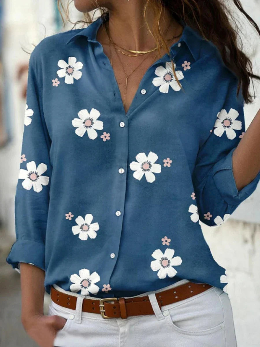 Dara™ – Damens Blommig Mönstrad Blus