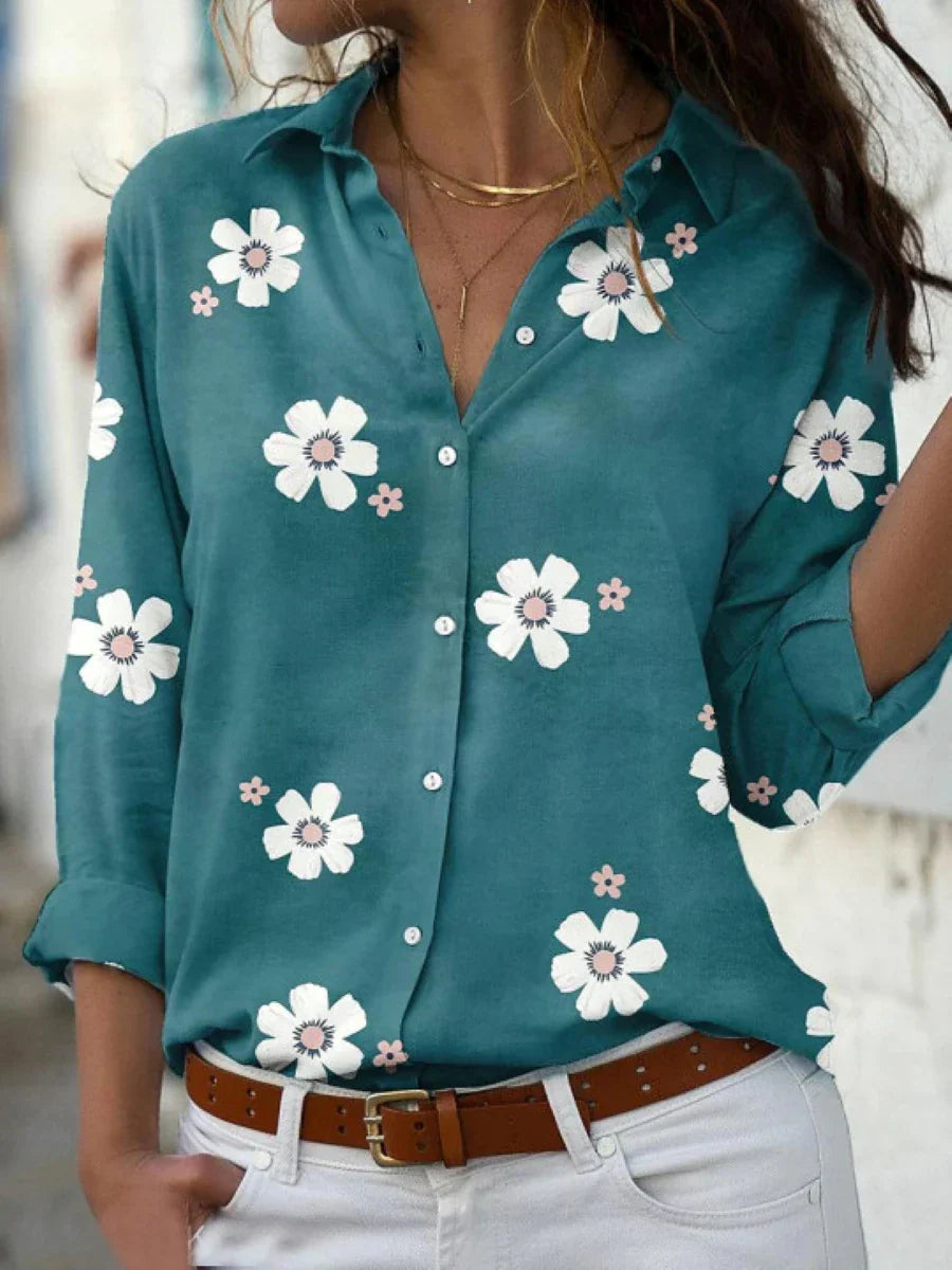 Dara™ – Damens Blommig Mönstrad Blus
