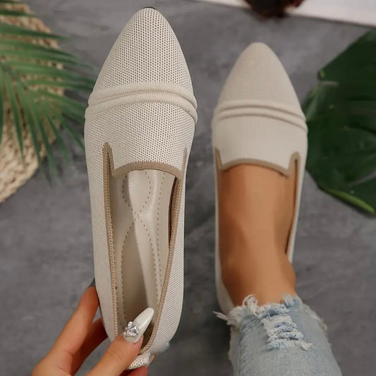Pennie™ – Damens Spetsig Slip-on Skor