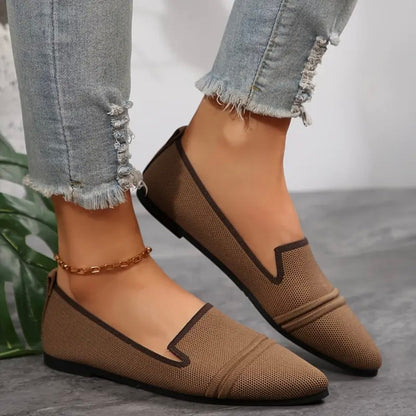 Pennie™ – Damens Spetsig Slip-on Skor