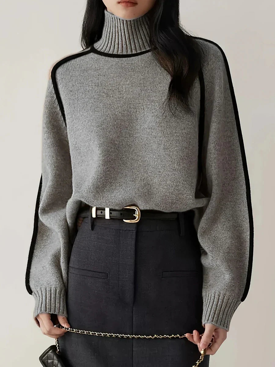 Emily™ - Elegant Hög Krage Tröja