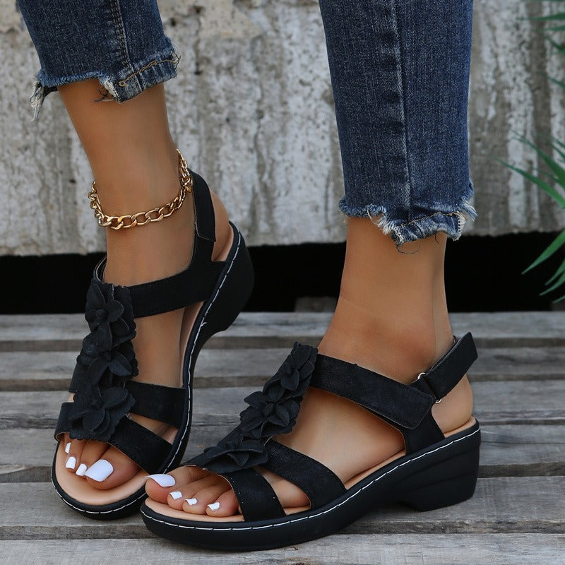 Orina™ - Stödjande Bordeaux Sandaler för Dam