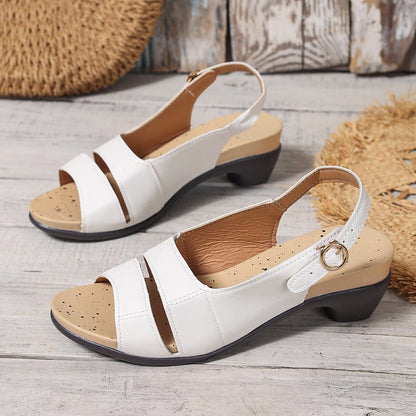 Birgitta™ – Korsremmar Öppen Tå Sandaler