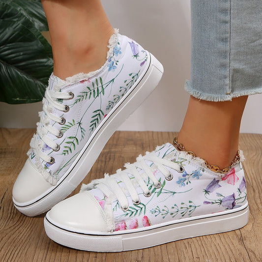 Felicia™ – Dam Snörade Platta Sneakers