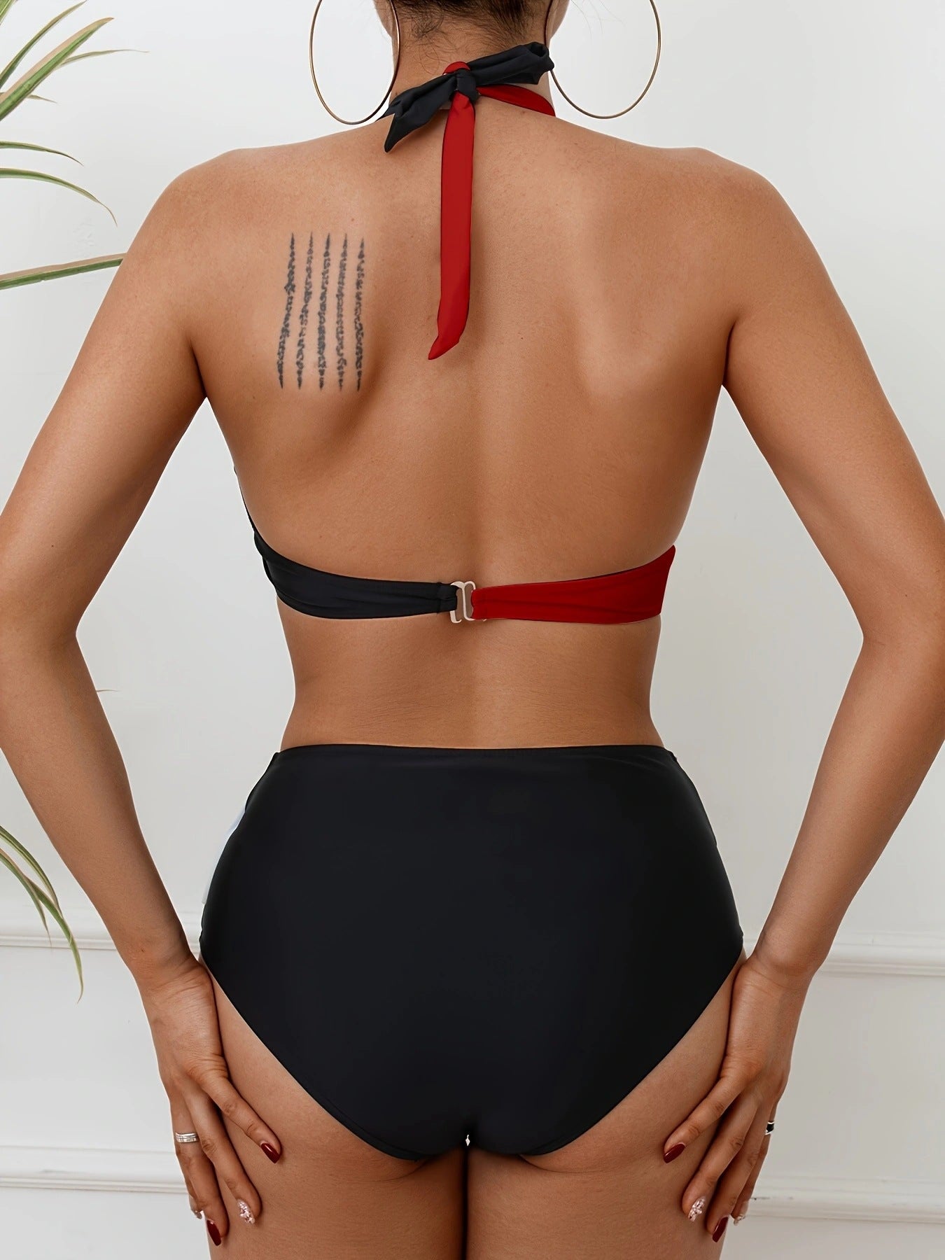 Gabriella™ - Bikini Set i Färgblock för Dam