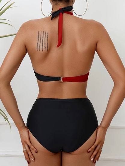 Gabriella™ - Bikini Set i Färgblock för Dam