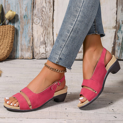 Birgitta™ – Korsremmar Öppen Tå Sandaler