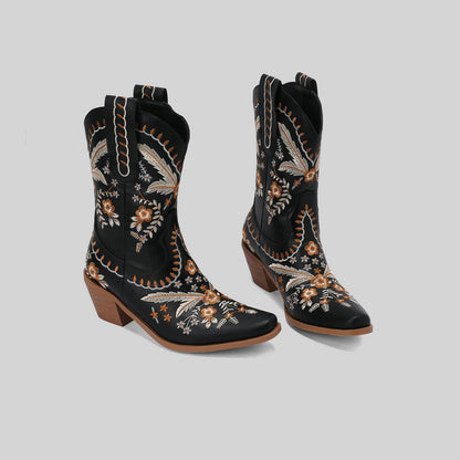 Ellah™ – Broderade Cowboyboots för Dam
