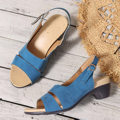 Birgitta™ – Korsremmar Öppen Tå Sandaler