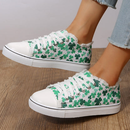 Felicia™ – Dam Snörade Platta Sneakers
