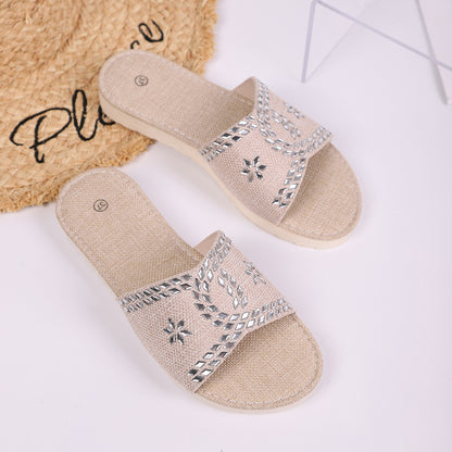 Flora™ – Slip-ins med Strass för Dam