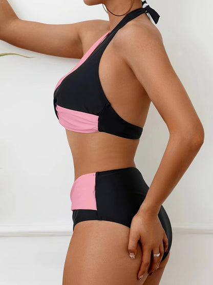 Gabriella™ - Bikini Set i Färgblock för Dam
