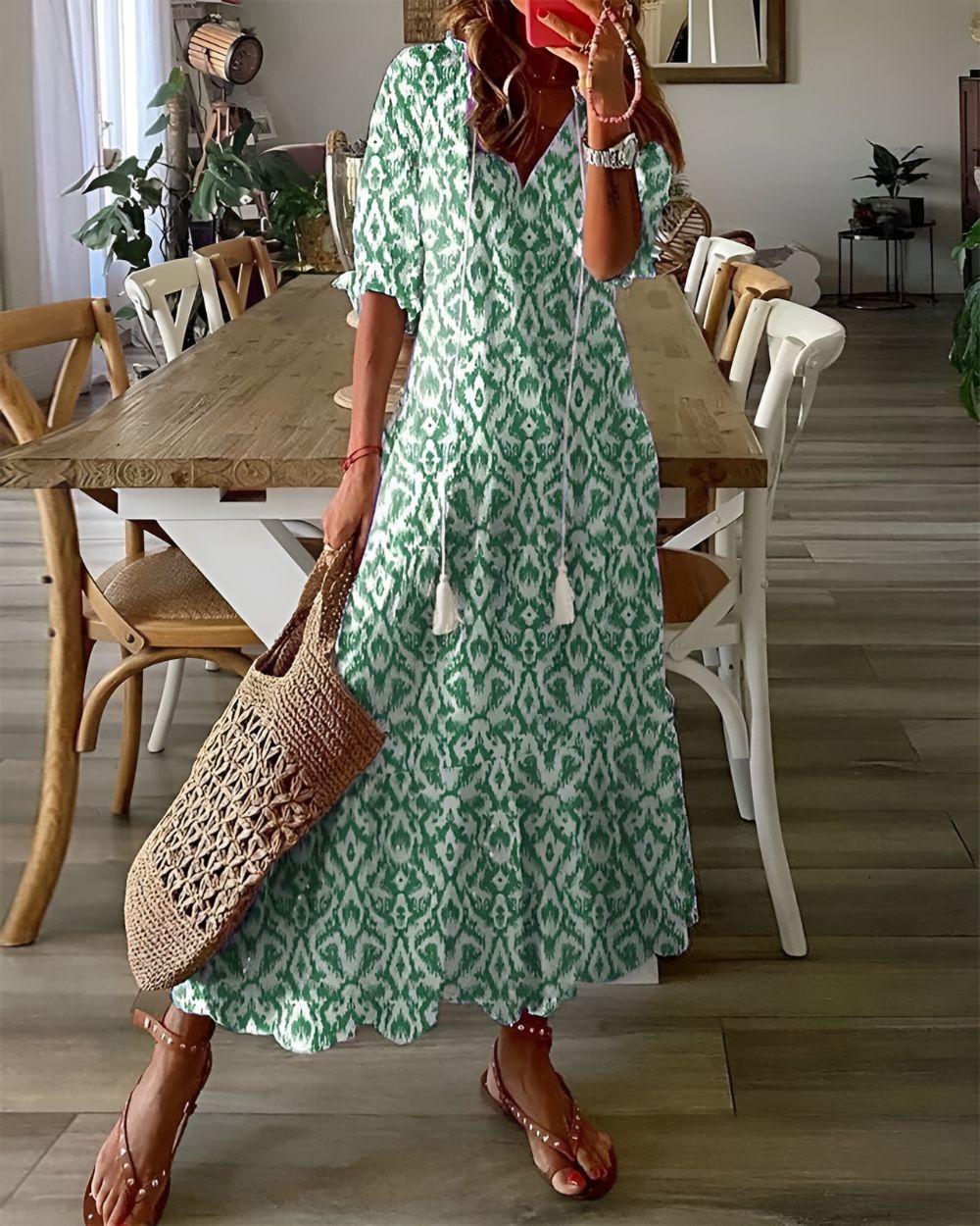 Helena™ - Damers Eleganta Sommarklänning