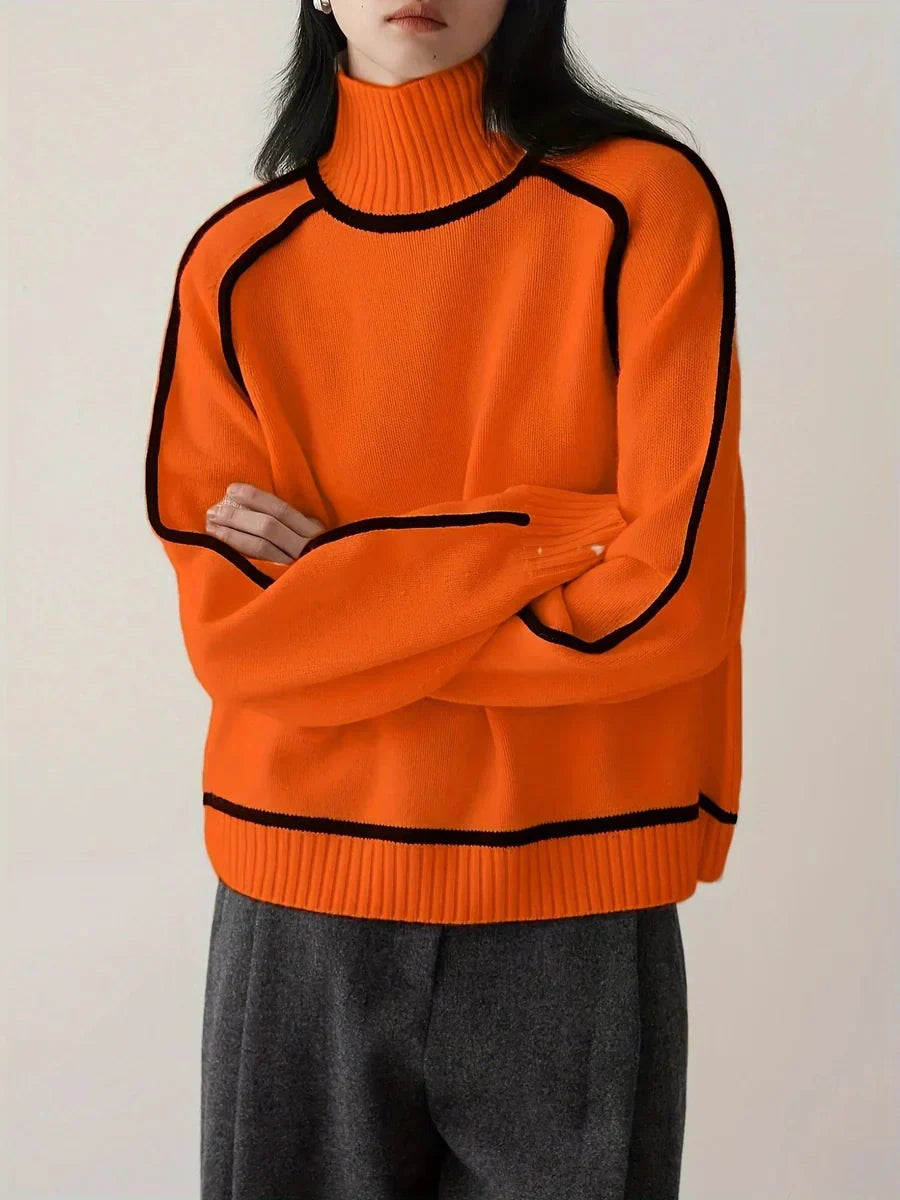 Emily™ - Elegant Hög Krage Tröja