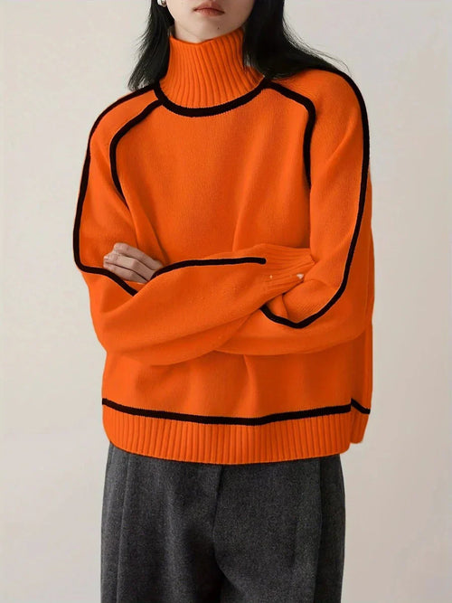 Emily™ - Elegant Hög Krage Tröja
