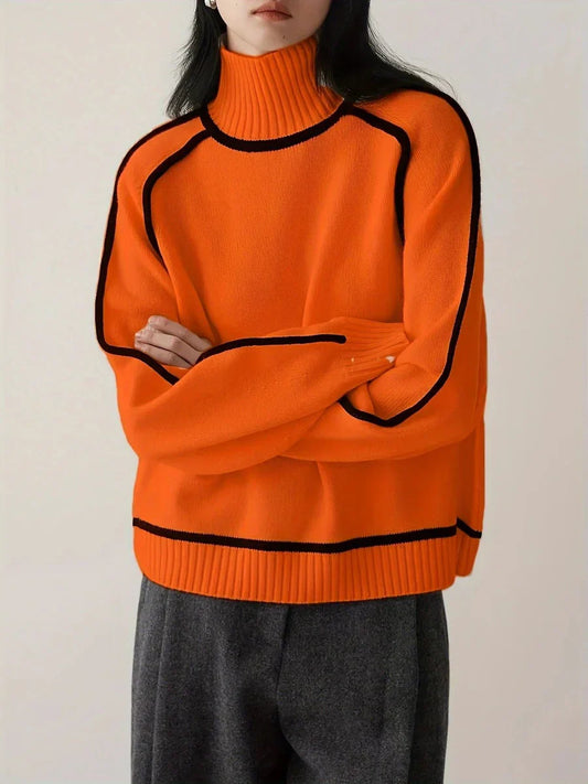 Emily™ - Elegant Hög Krage Tröja