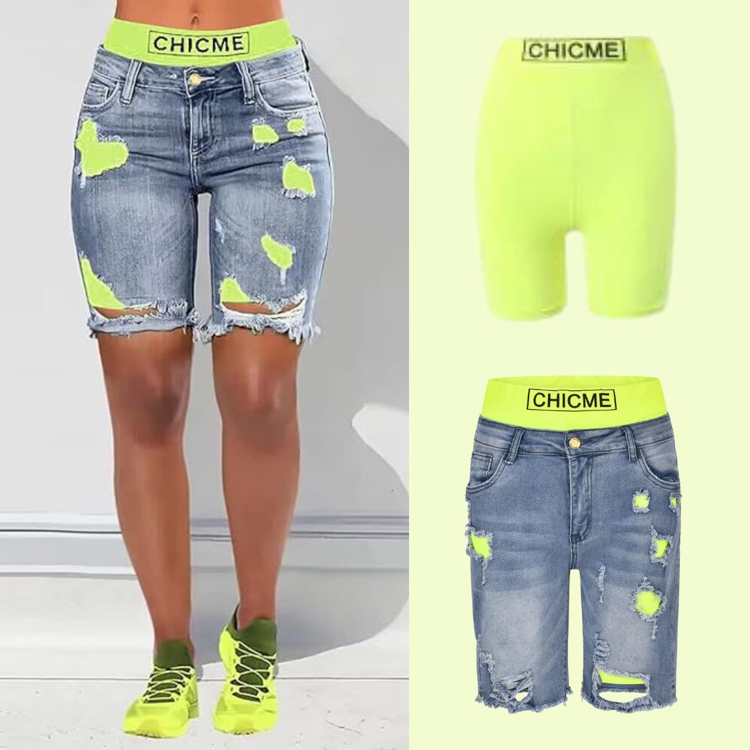 Charley™ – Damens Stilrena Vardagsshorts