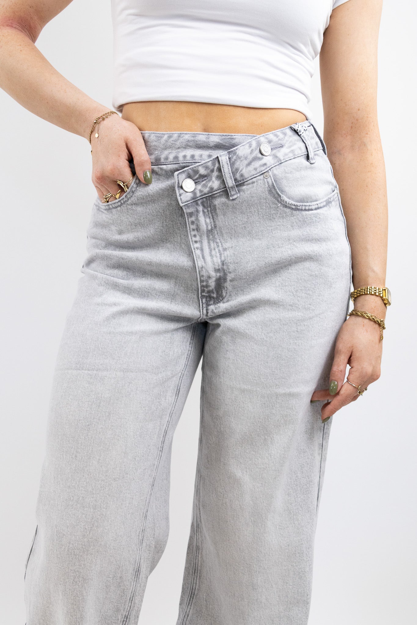 Vera™ -Lösa jeansbyxor