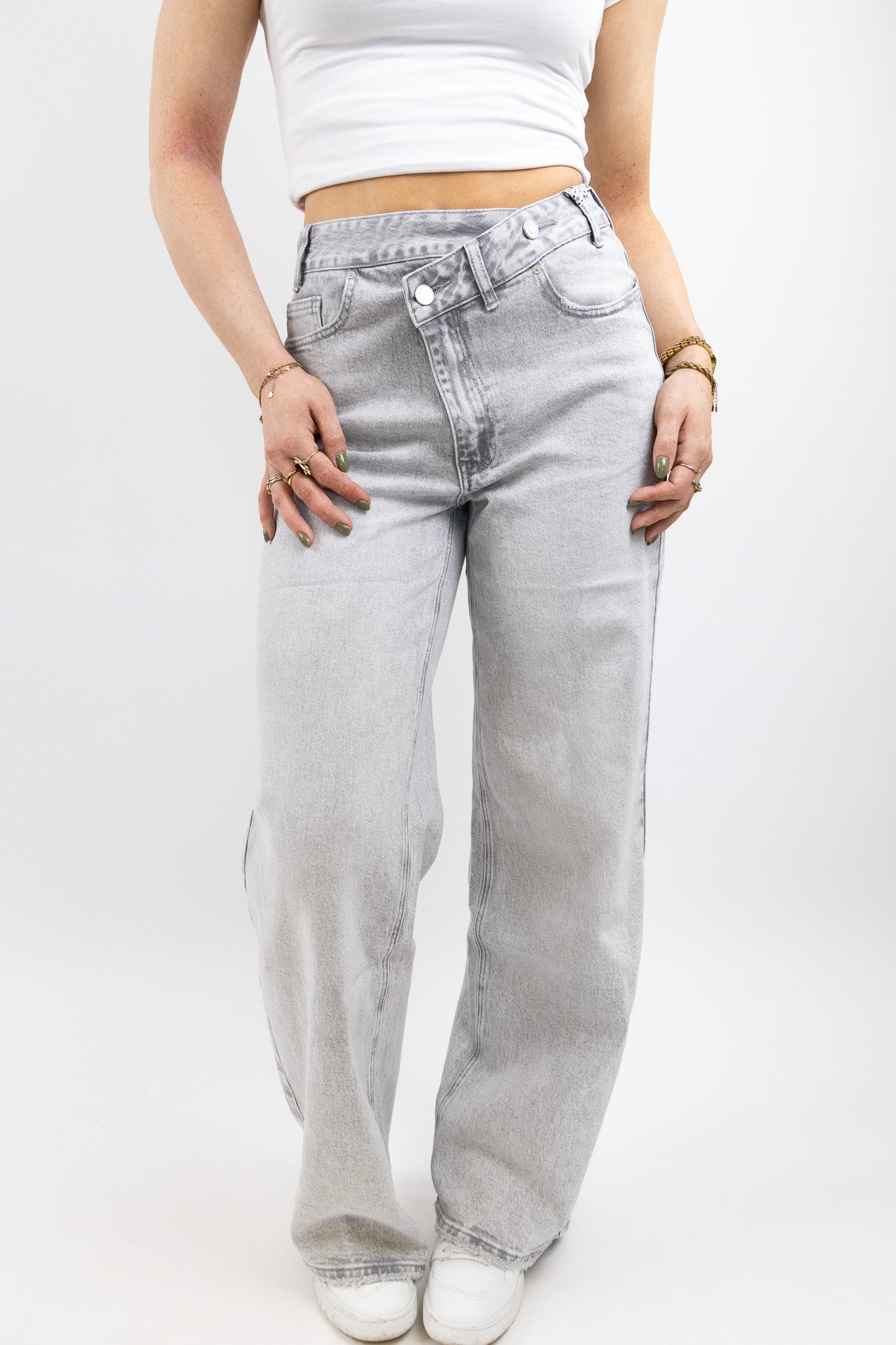 Vera™ -Lösa jeansbyxor