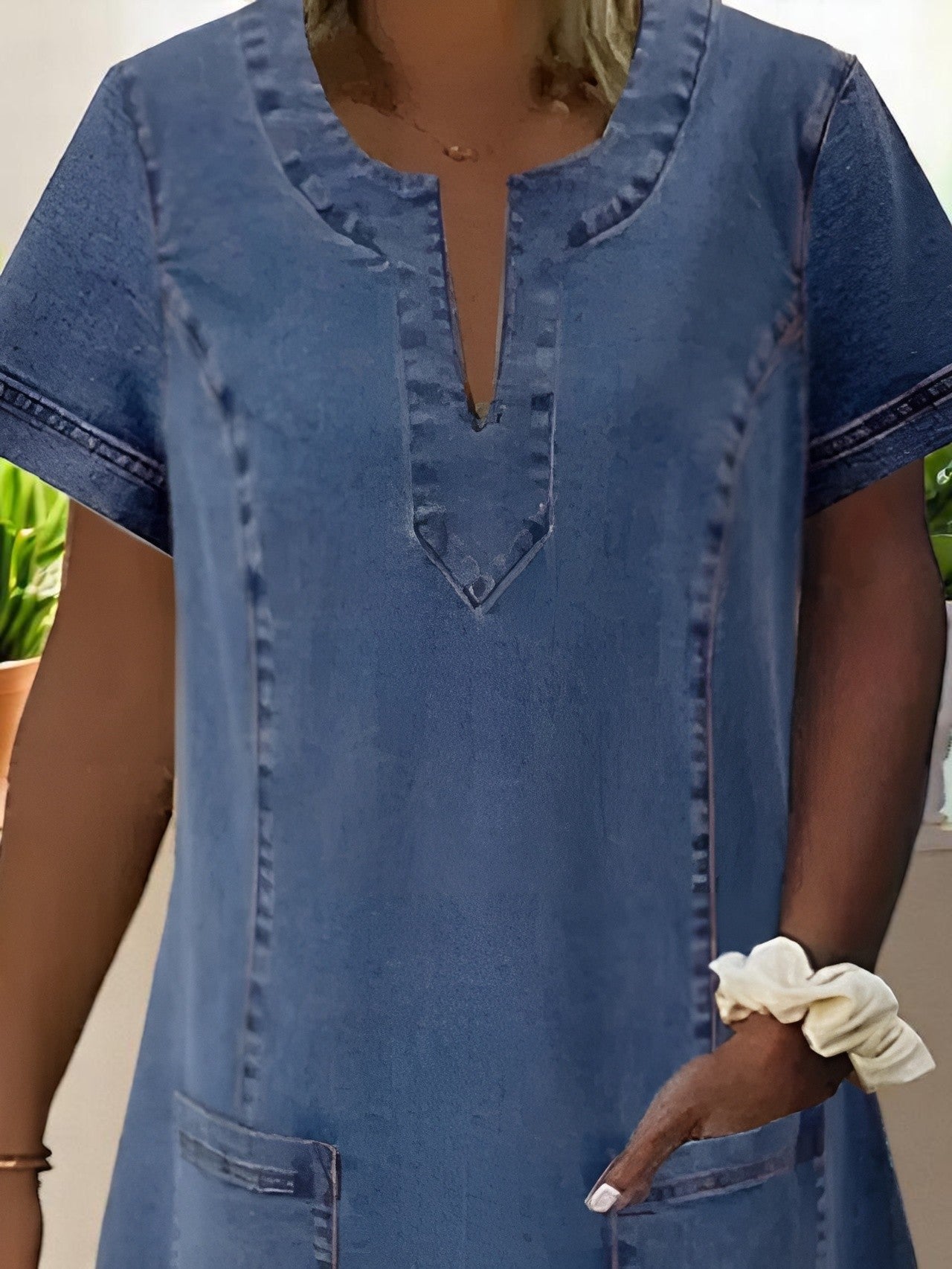 Joanna™ - Mjuk Jeansklänning för Dam