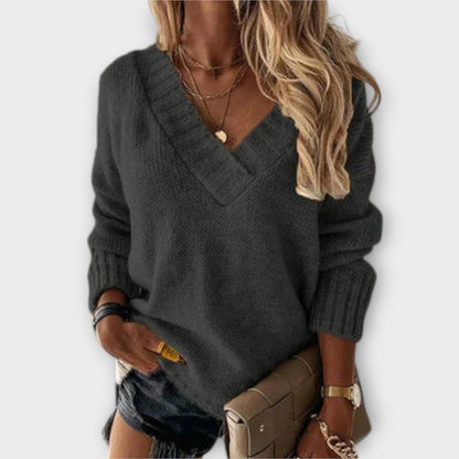 Janine™ - Mysig V-ringad Tröja