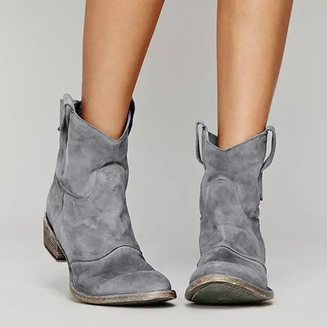 Zia™ – Retro Cowboy Ankelstövlar