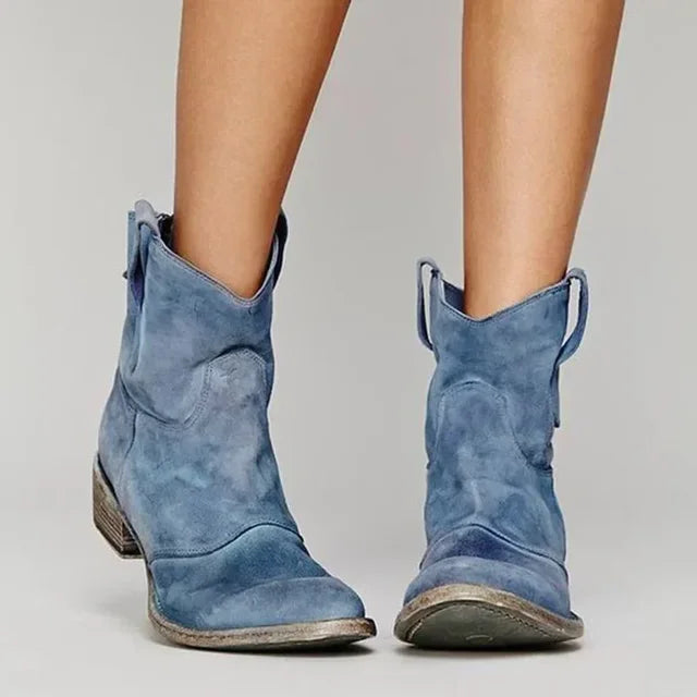 Zia™ – Retro Cowboy Ankelstövlar