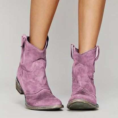 Zia™ – Retro Cowboy Ankelstövlar