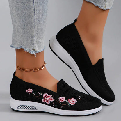 Mireille™ – Kvinnors Blommiga Komfort Sneakers