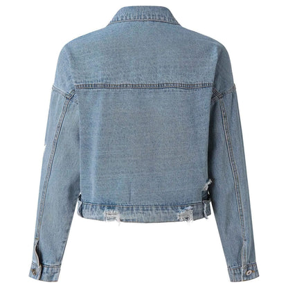 Fanny™ – Jeansjacka med Lång Ärmar