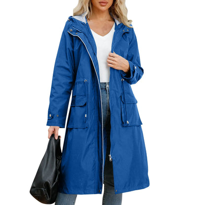 Amie™ - Hooded Lång Trenchcoat
