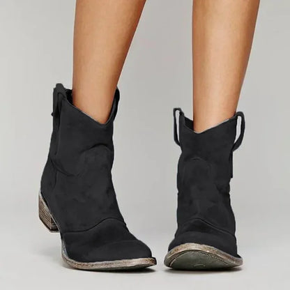 Zia™ – Retro Cowboy Ankelstövlar