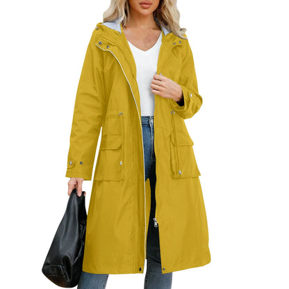 Amie™ - Hooded Lång Trenchcoat