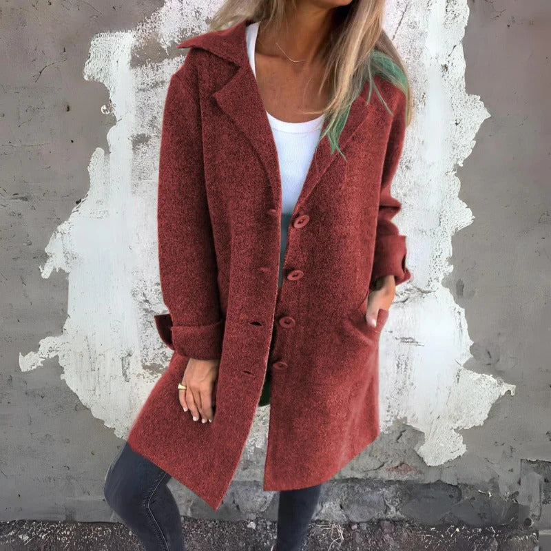 Alexandra™ - Lång Knäppt Kappa