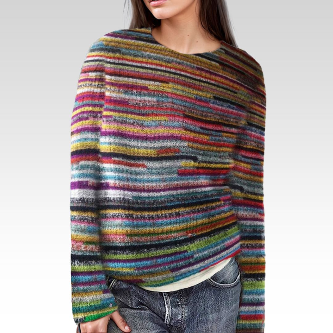 Ana™ - Elegant Färgglad Tröja
