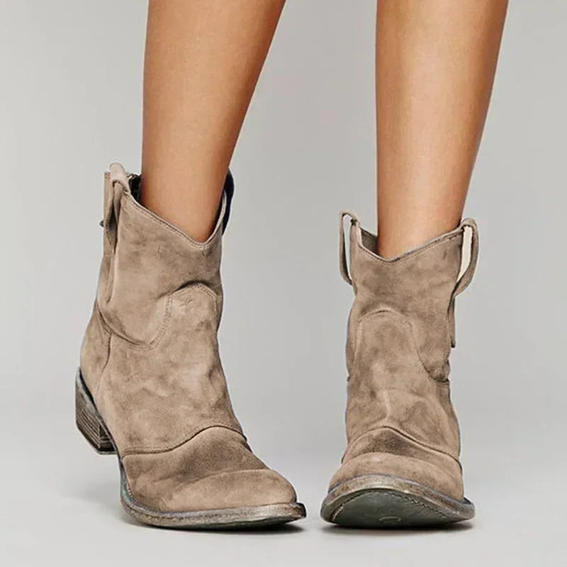 Zia™ – Retro Cowboy Ankelstövlar