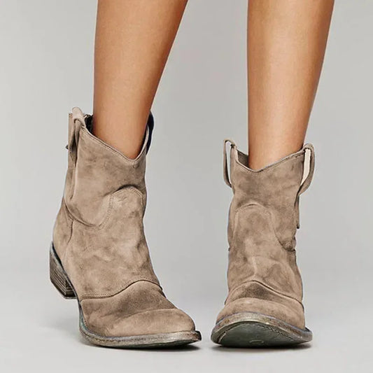 Zia™ – Retro Cowboy Ankelstövlar