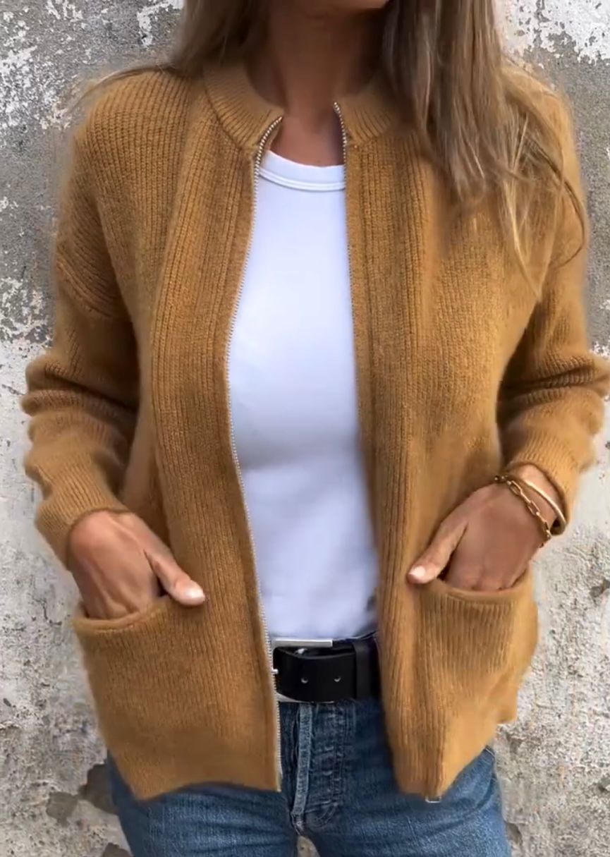 Geraldine™ - Varm Vintercardigan