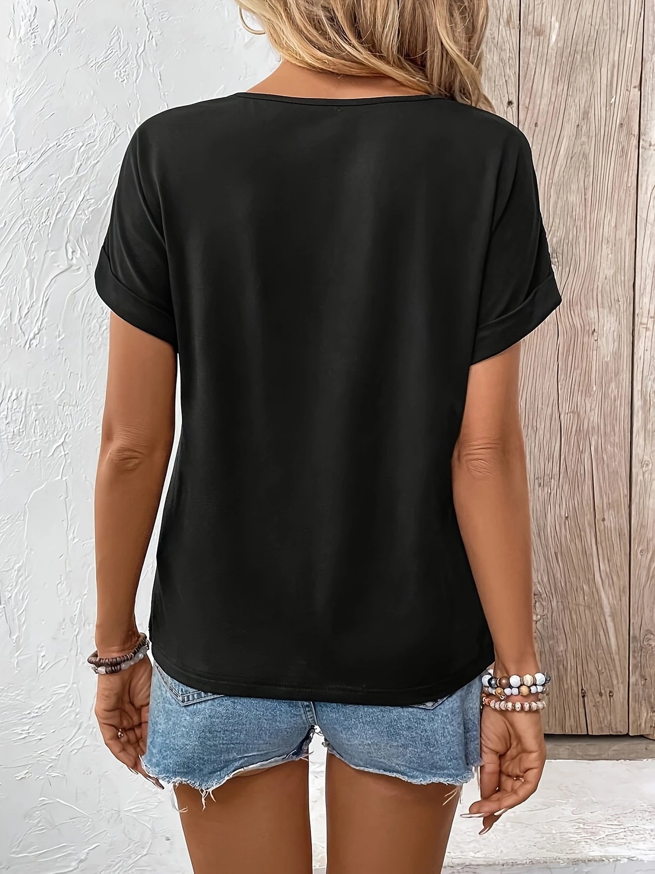 Bea™ – Elegant Topp med Spetsdetaljer för Kvinnor
