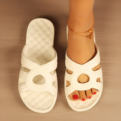 Quiana™ – Hålmönstrade Flat Slides