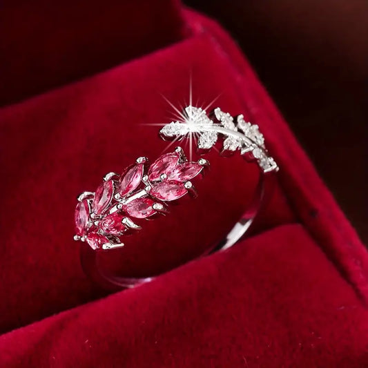 Elegant Löv Ring | Tillsammans mot Bröstcancer