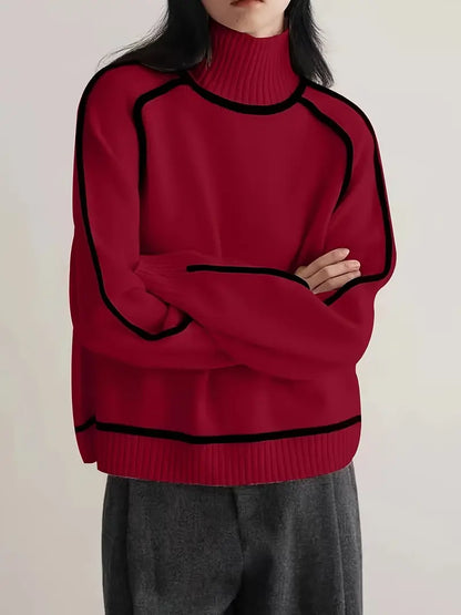 Emily™ - Elegant Hög Krage Tröja