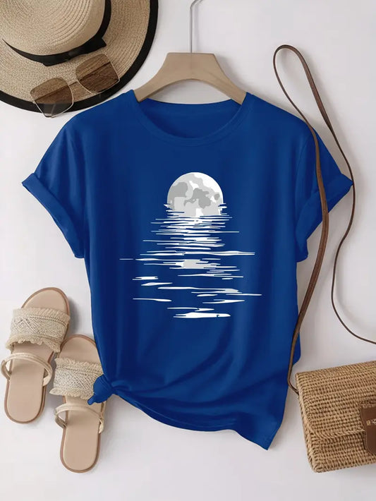 Månetryck T-Shirt | Tillsammans Mot Diabetes
