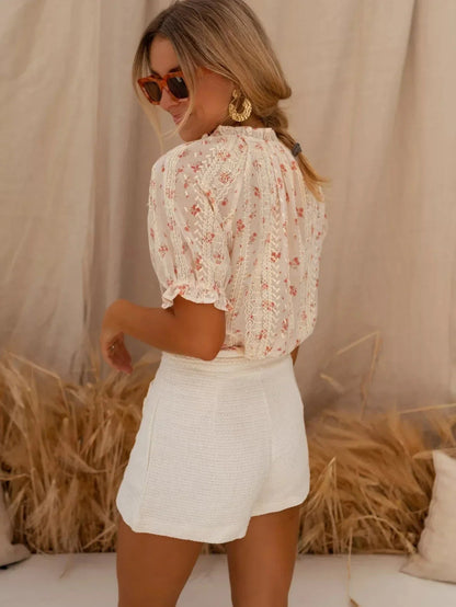 Iva™ – Damens Elegant Blommig Blus