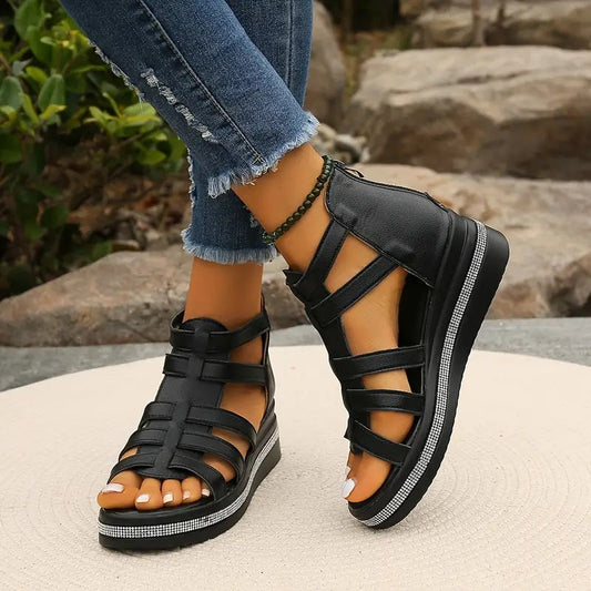 Cloe™ – Damens Eleganta Kilklackssandaler