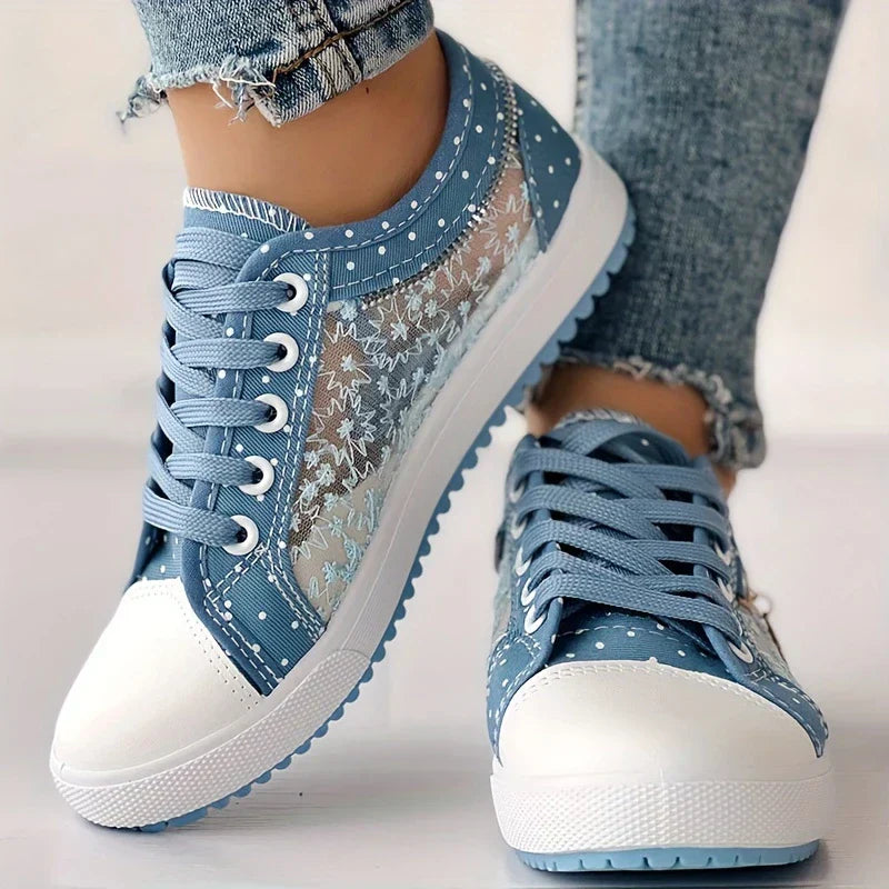 Lara™ - Blommig Mesh-sneaker för Kvinnor