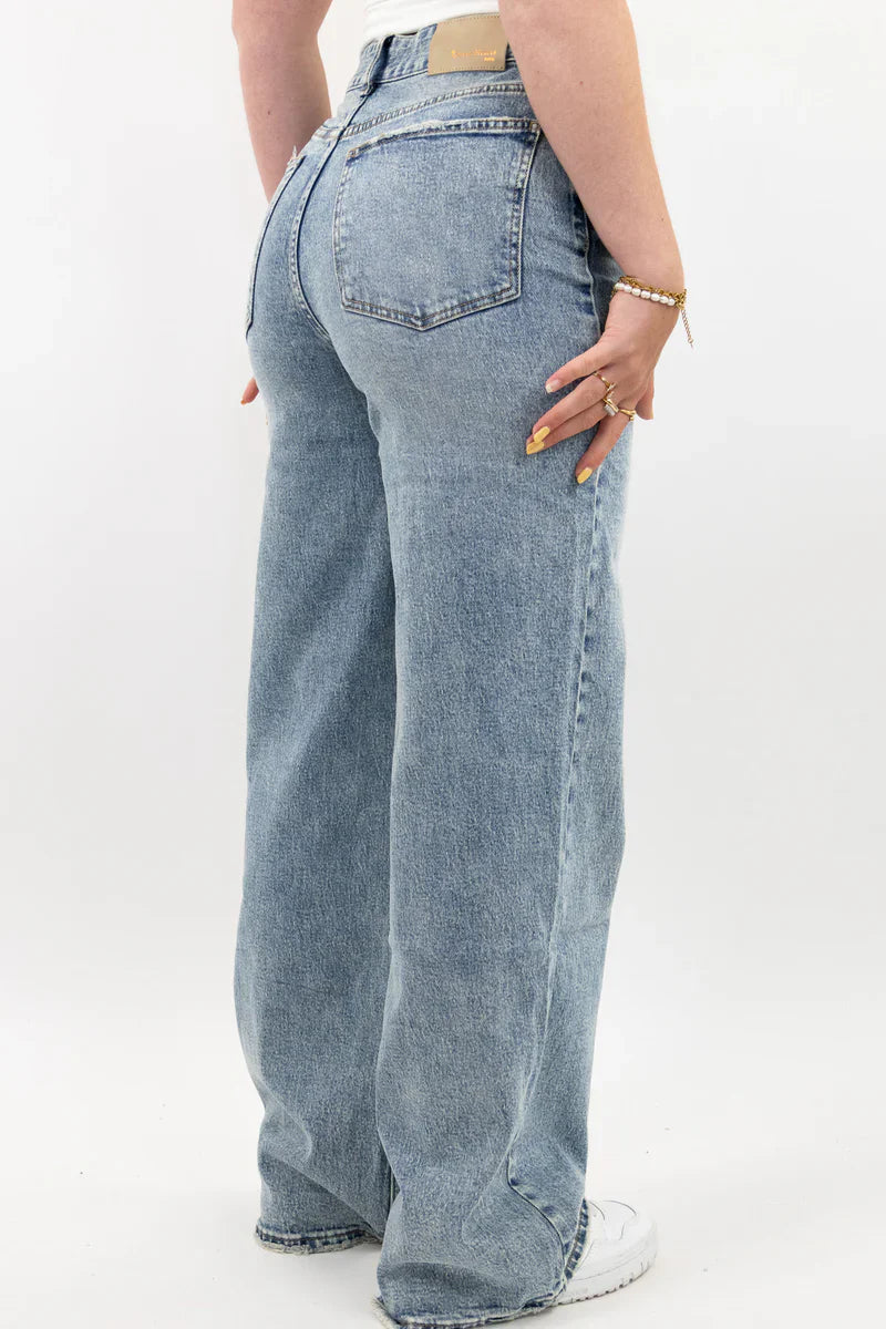 Vera™ -Lösa jeansbyxor