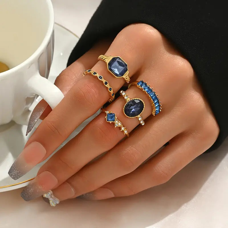 Ädelstens Ring Set | Tillsammans Mot Diabetes