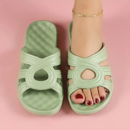 Quiana™ – Hålmönstrade Flat Slides