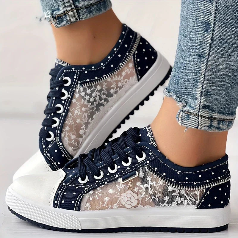 Lara™ - Blommig Mesh-sneaker för Kvinnor
